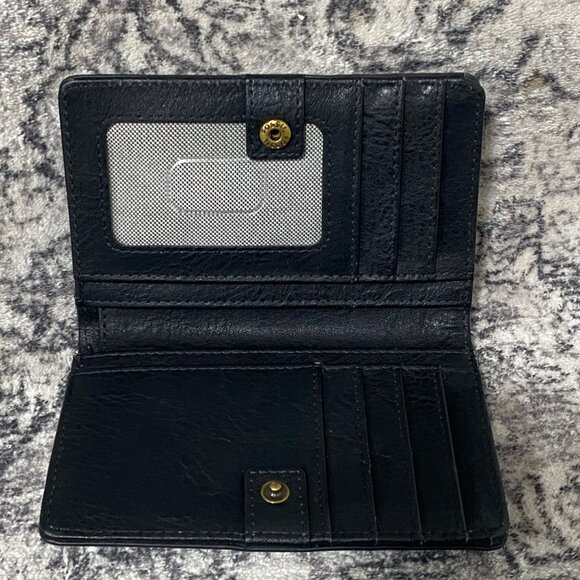 Fossil Liza Multifunction Leather Bi-fold Wallet in Black - Picture 7 of 7